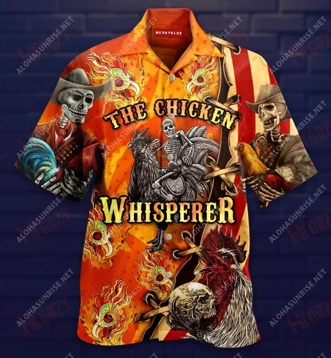 Yep I Talk To Chickens Unisex Hawaiian Shirt Summer Short Sleeve Hawaiian Crazy Shirts Funny Hawaiian Shirts, Hawaiian Shirt Gift, Christmas Gift