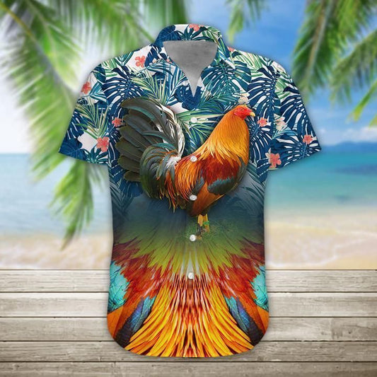Rooster Hawaiian Shirt, Hawaiian Shirt Gift, Christmas Gift