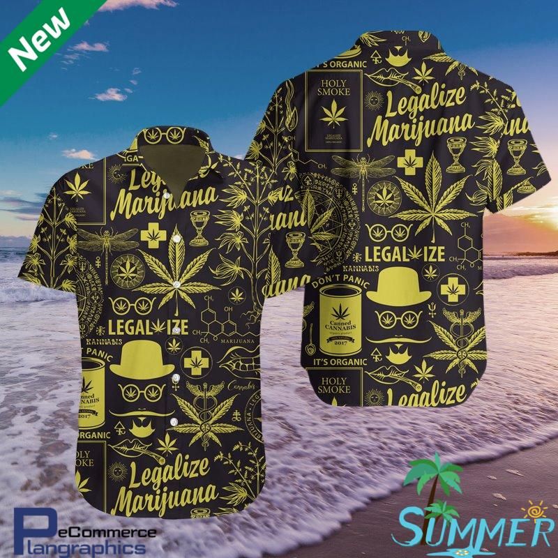 Legalize Marijuana Aloha Shirt Hawaiian Aloha Shirt Hawaiian Shorts Beach Short Shirt, Hawaiian Shirt Gift, Christmas Gift