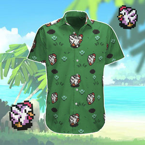 8 Bit Cuccos Hawaiian Shirt, Hawaiian Shirt Gift, Christmas Gift