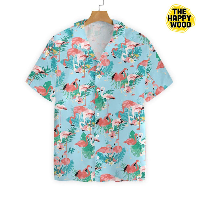 Flamingo Hawaiian Hawaii Shirt_ Hawaiian Shirt Gift, Christmas Gift