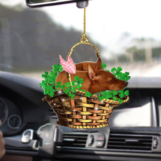 Miniature Pinscher-Sleeping Lucky Fairy-Two Sided Ornament, Christmas Decoration