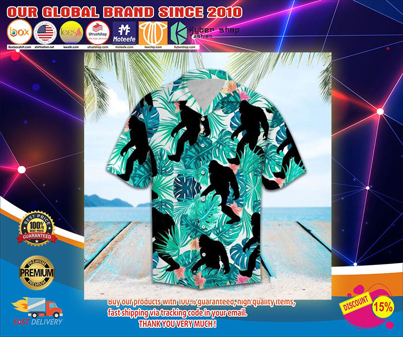 Bigfoot Hawaiian Shirt,Hawaiian Shirt Gift, Christmas Gift