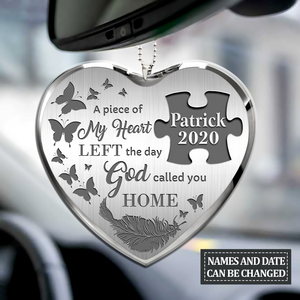 Personalized Memorial Car Hanging Ornament The Day God Called You Ornament For Auto, Christmas Decoration