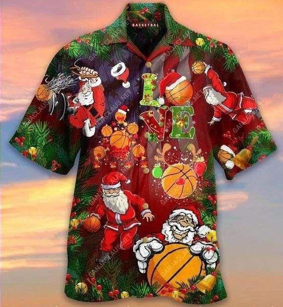 Hawaiian Shirt Skull Santa Claws Mandala Christmas Themed Design, Hawaiian Shirt Gift, Christmas Gift