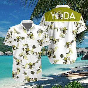 Yoda 3D Hawaiian Shirt, Hawaiian Shirt Gift, Christmas Gift