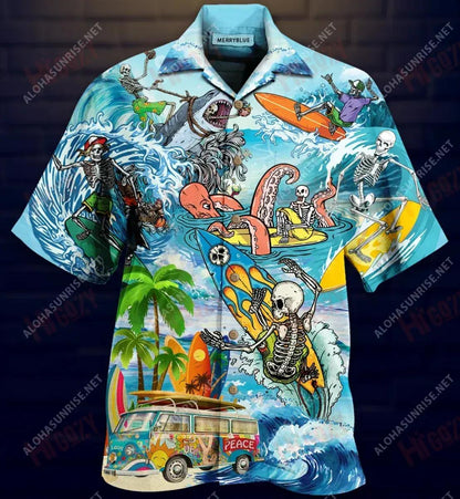 Live To Surf, Surf To Live Unisex Short Sleeve Shirt Vacation Hawaiian T Shirts Custom Hawaiian Shirts Hawaiian Shirts For Women, Hawaiian Shirt Gift, Christmas Gift