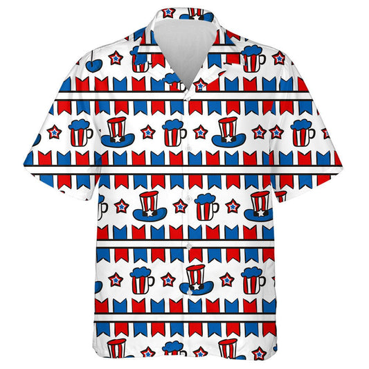 Proud Elements For July 4th In The National Colors Hawaiian Shirt, Hawaiian Shirt Gift, Christmas Gift