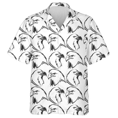 Evil Eagle Head Face To Face Hawaiian Shirt,Hawaiian Shirt Gift, Christmas Gift