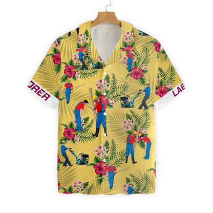 Strong Laborer The Blooming Design Hawaiian Shirt, Hawaiian Shirt Gift, Christmas Gift