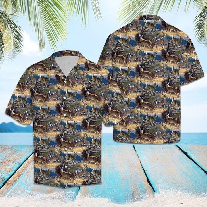 Buy Deer Hunting Hawaiian Shirt-Hawaiian Shirt Gift, Christmas Gift