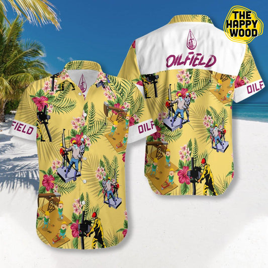 Oilfield Hawaiian Shirt, Hawaiian Shirt Gift, Christmas Gift