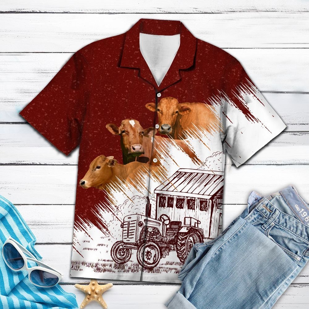 Cow Farm Hawaiian Shirt, Hwaiian For Gift