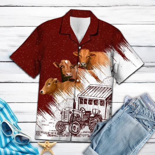 Cow Farm Hawaiian Shirt, Hwaiian For Gift