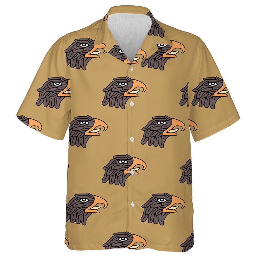 Funny Stylized Heads Of Eagle Hawaiian Shirt,Hawaiian Shirt Gift, Christmas Gift