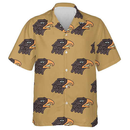 Funny Stylized Heads Of Eagle Hawaiian Shirt,Hawaiian Shirt Gift, Christmas Gift