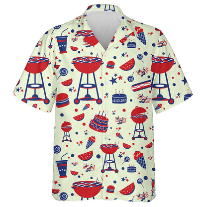 Funny Party In The Open Air For Independence Day Hawaiian Shirt, Hawaiian Shirt Gift, Christmas Gift