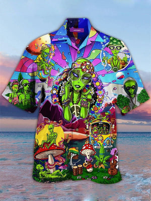 Alien beach party hawaiian shirt, Hawaiian Shirt Gift, Christmas Gift