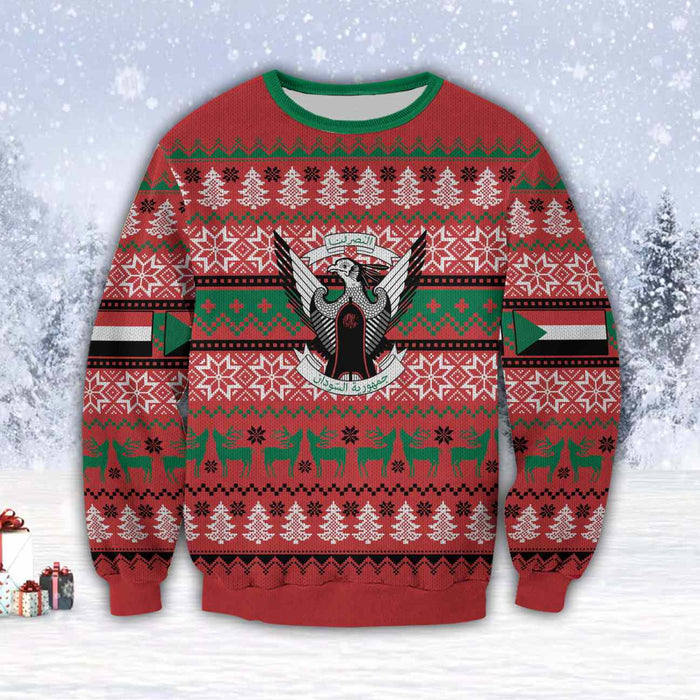 Sudan Country 3D All Over Print Ugly Christmas Sweater Hoodie All Over Printed,Christmas Ugly Sweater,Christmas Gift,Gift Christmas 2022