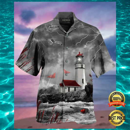 Lighthouse Hawaiian Shirt, Hawaiian Shirt Gift, Christmas Gift