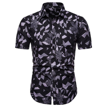Black Men'S Hawaiian Aloha Casual Short Sleeve Shirts Hawaiian Shorts Beach Short Sleeve,Hawaiian Shirt Gift, Christmas Gift
