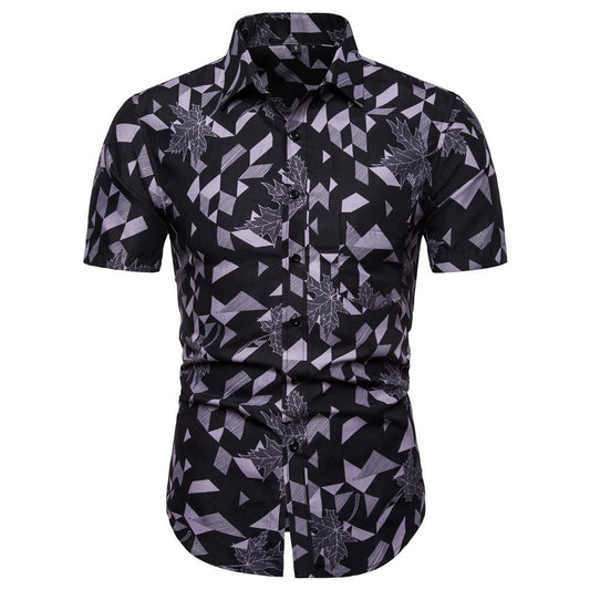 Black Men'S Hawaiian Aloha Casual Short Sleeve Shirts Hawaiian Shorts Beach Short Sleeve,Hawaiian Shirt Gift, Christmas Gift