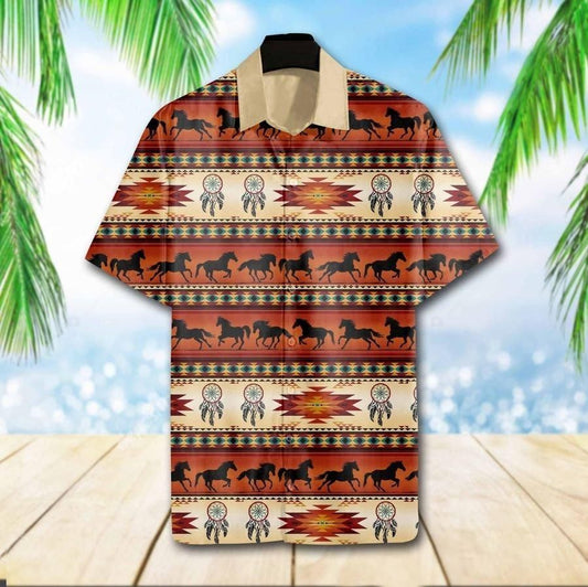 Find Native Horse Hawaiian Shirt_ Hawaiian Shirt Gift, Christmas Gift