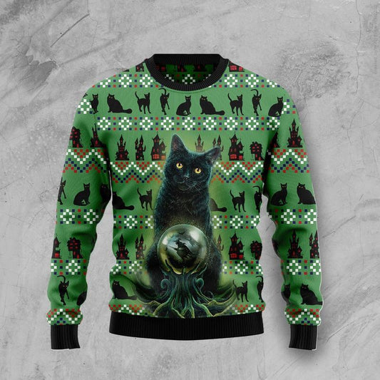 Black Cat Ugly Christmas Sweater, Christmas Ugly Sweater,Christmas Gift,Gift Christmas 2022