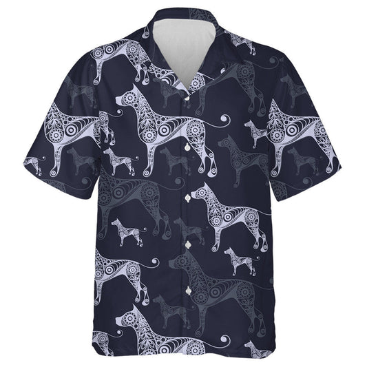 Abstract Background With Texture Earth Dog Hawaiian Shirt, Hawaiian Shirt Gift, Christmas Gift