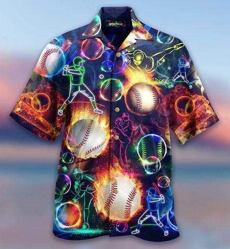 Funny Chase My Ball On Fire Design Hawaiian Shirt, Hawaiian Shirt Gift, Christmas Gift