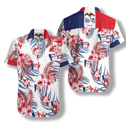 Iowa Proud Ez05 0907 Hawaiian Aloha Shirt Hawaiian Shorts Beach Short Sleeve, Hawaiian Shirt Gift, Christmas Gift