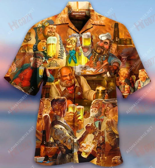 Hey You, Drink Together Unisex Hawaiian Shirt Ocean Short Sleeve Vintage Hawaiian Shirts Funny Hawaiian Shirts, Hawaiian Shirt Gift, Christmas Gift