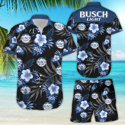 Busch Light Style Hawaiian Shirt,Hawaiian Shirt Gift, Christmas Gift