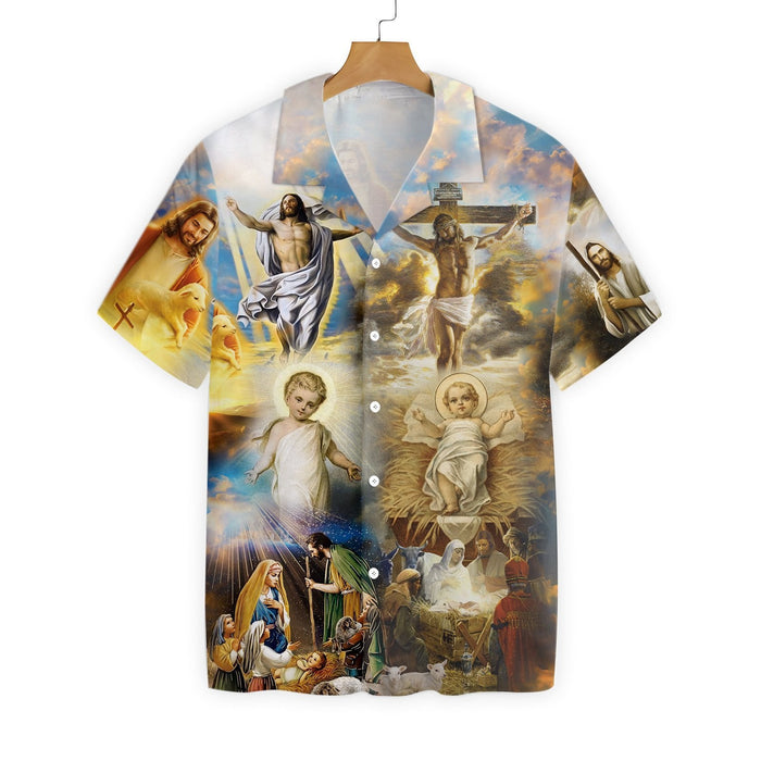 The Life Of Jesus Nice Design Hawaiian Shirt,Hawaiian Shirt Gift, Christmas Gift