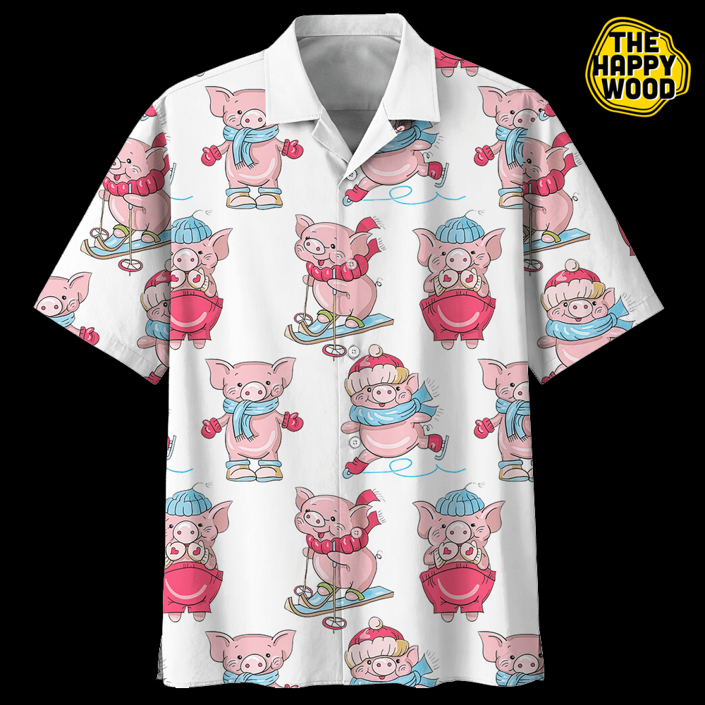 Pig Hawaiian Shirt, Hawaiian Shirt Gift, Christmas Gift