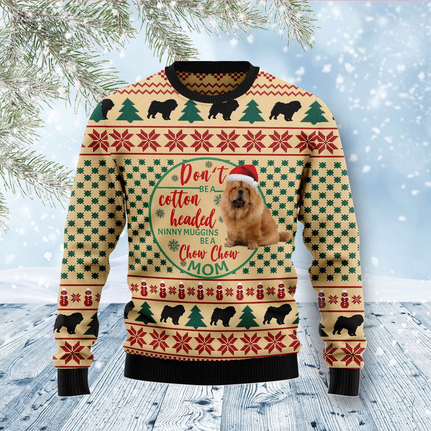 Chow Chow Mom Ugly Christmas Sweater, Christmas Ugly Sweater,Christmas Gift,Gift Christmas 2022