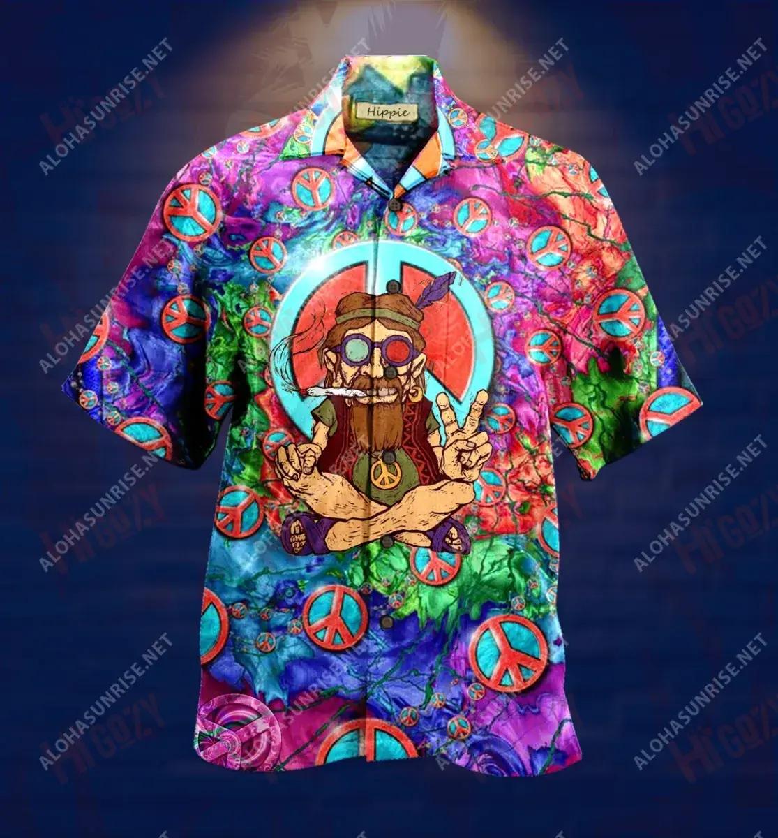 Old Man Hippie Unisex Short Sleeve Shirt Hobbies Hawaiian T Shirts Custom Hawaiian Shirts Funny Hawaiian Shirts, Hawaiian Shirt Gift, Christmas Gift