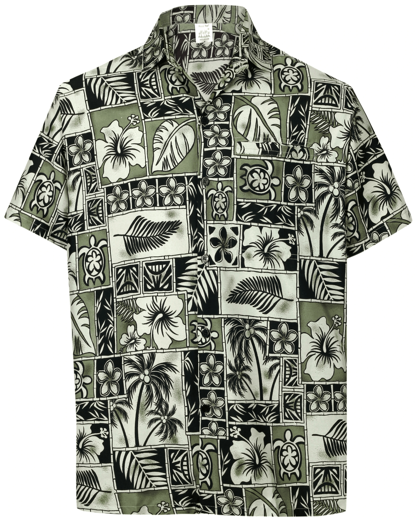 Vintage Beach Coconut Tree And Hibiscus Tropical Hawaiian Shirt, Hawaiian Shirt Gift, Christmas Gift