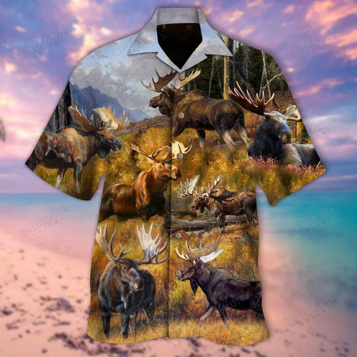 Advice From A Moose - Spend Time In The Woods Hawaiian Shirt, Hawaiian Shirt Gift, Christmas Gift