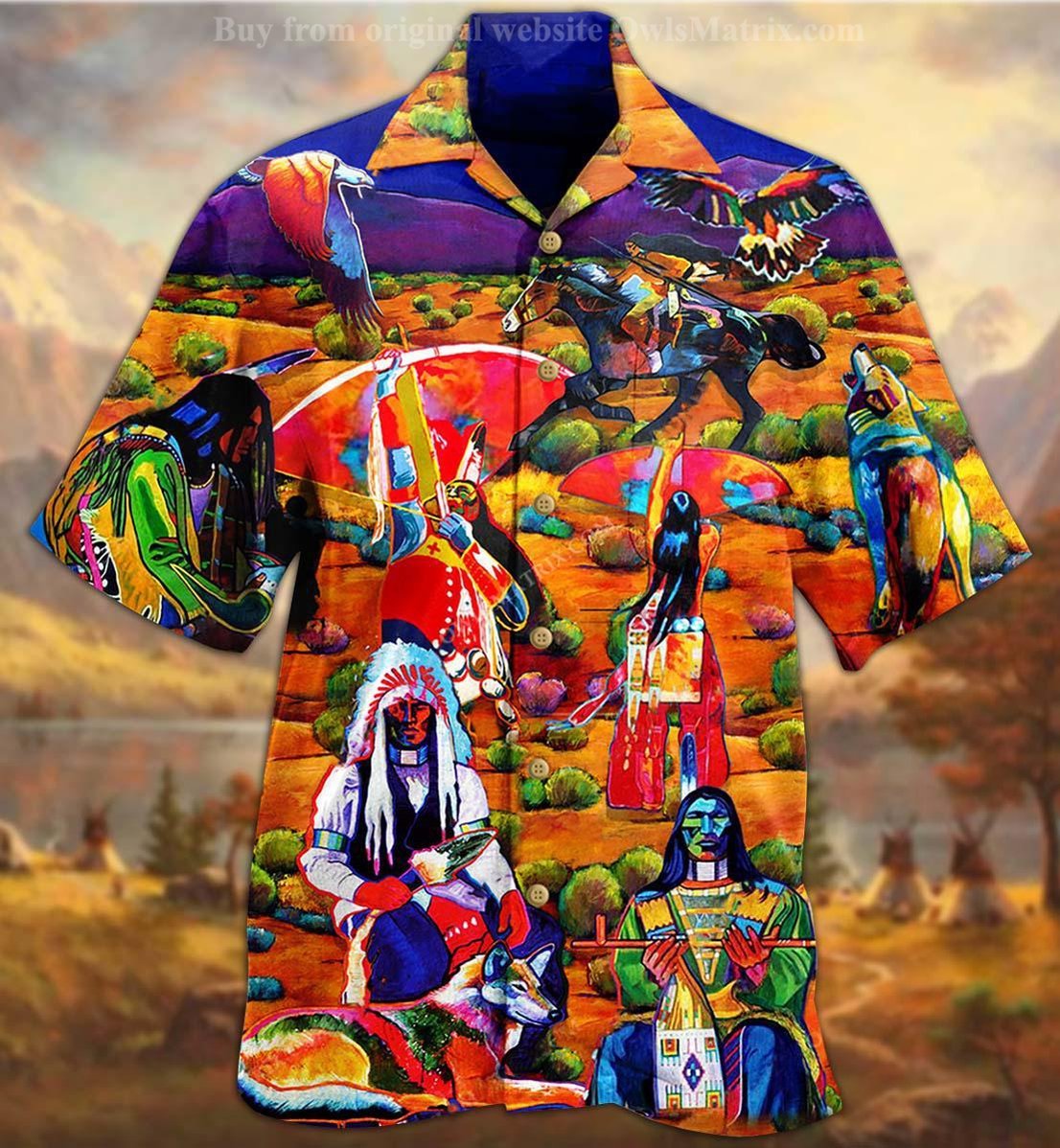 Native Human Love Red - Hawaiian Shirt, Hawaiian Shirt Gift, Christmas Gift