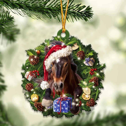 Horse And Christmas Gift For Her Gift For Him Gift For Horse Lover Ornament, Christmas Gift,Christmas Decoration