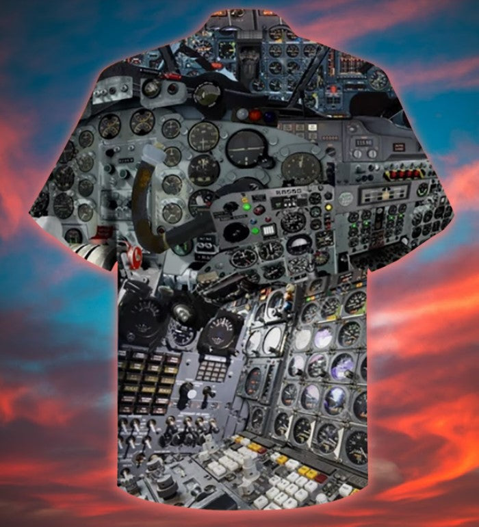 A pilot clock hawaiian shirt, Christmas Gift