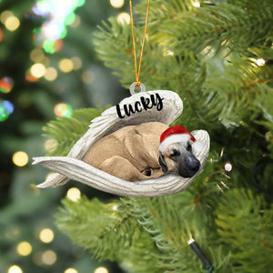 Anatolian Shepherd Dog Sleeping Angel Christmas Flat Acrylic Dog Ornament Memorial Dog Gift, Christmas Shape Ornament, Happy Christmas Ornament, Christmas Ornament Gift, Christmas Gift, Christmas Decoration