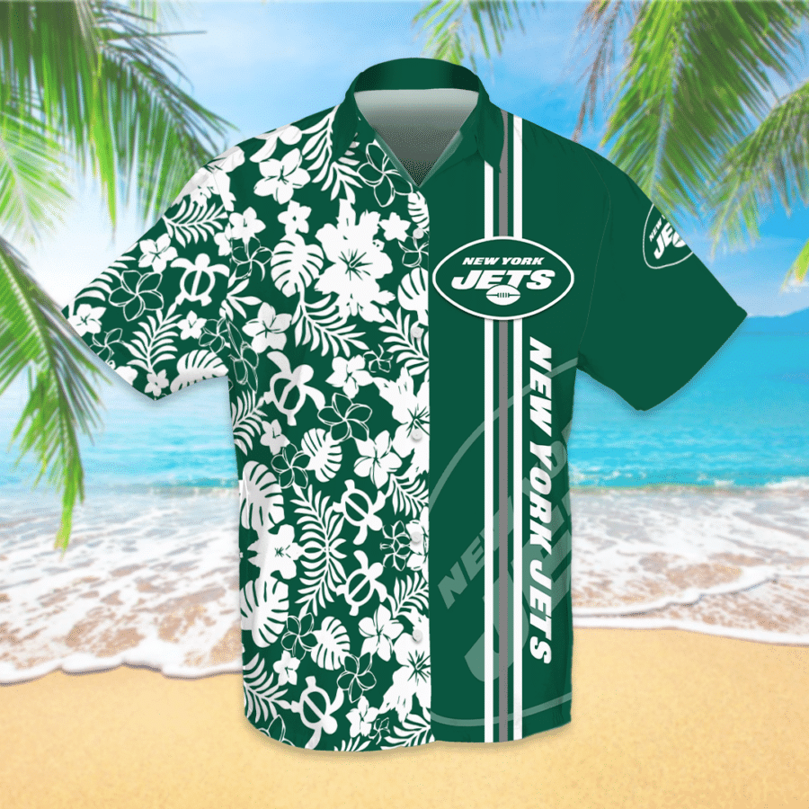 NYJ Hawaiian Shirt, Hawaiian Shirt Gift, Christmas Gift