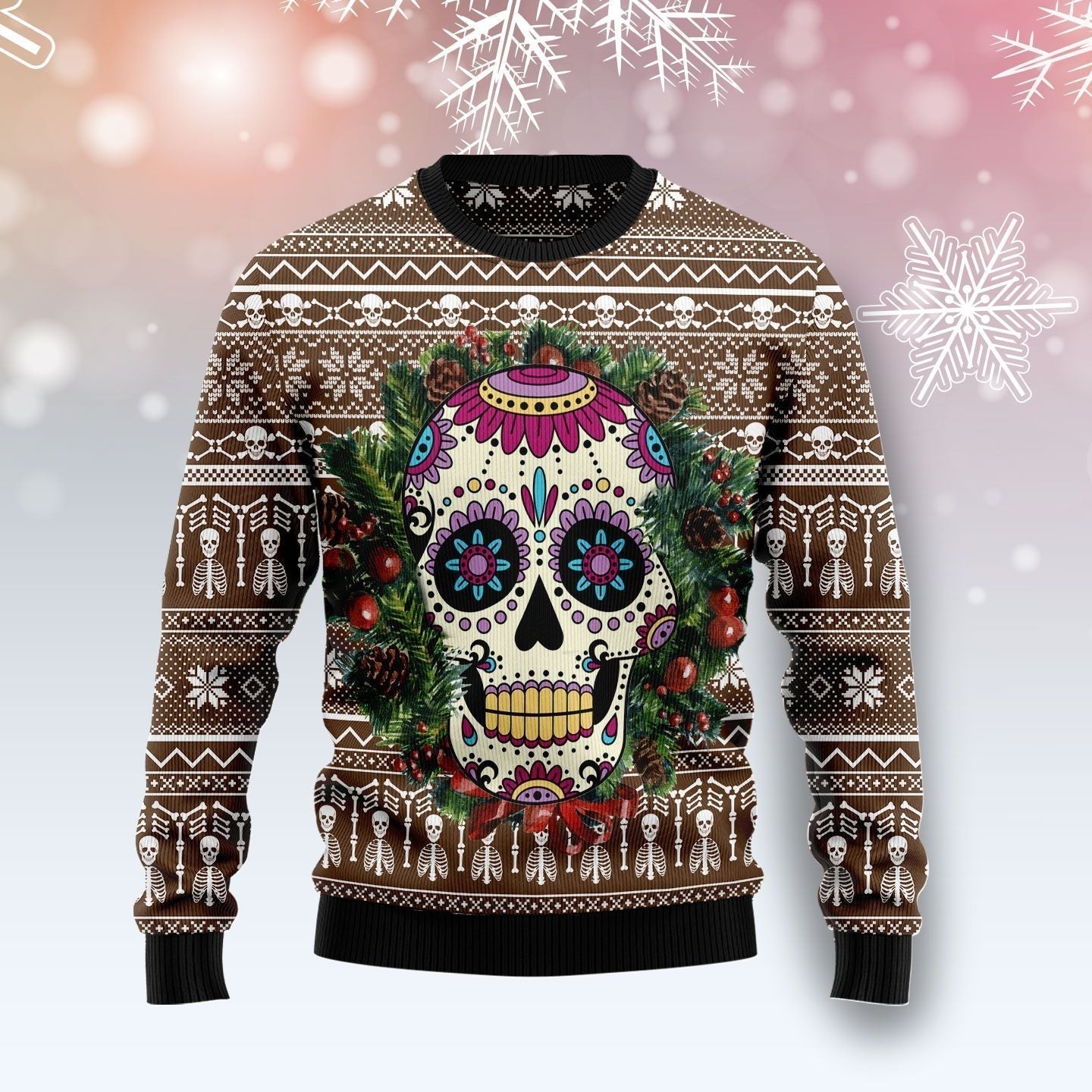 Awesome Sugar Skull Ugly Christmas Sweater,Christmas Ugly Sweater,Christmas Gift,Gift Christmas 2022