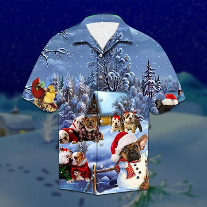 American Bulldog Christmas Hawaiian Shirt, Christmas Gift