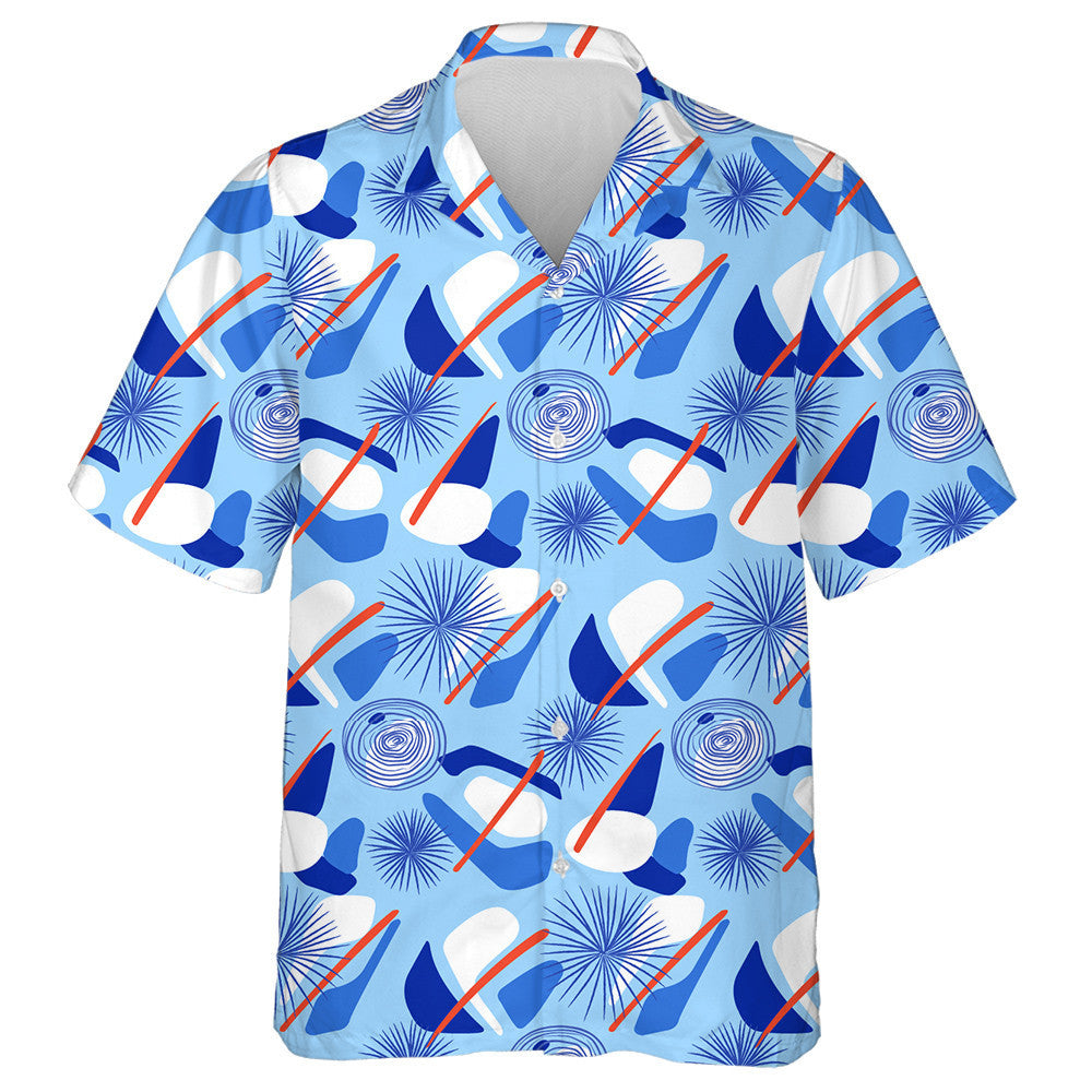 Christmas Pattern With Decorated Geometric Elements Hawaiian Shirt, Hawaiian Shirt Gift, Christmas Gift.