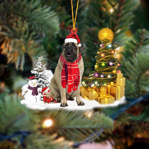 Ornament- Mastiff Christmas Ornament Dog Ornament, Car Ornament, Pet Love Gift, Christmas Ornament, Christmas Gift