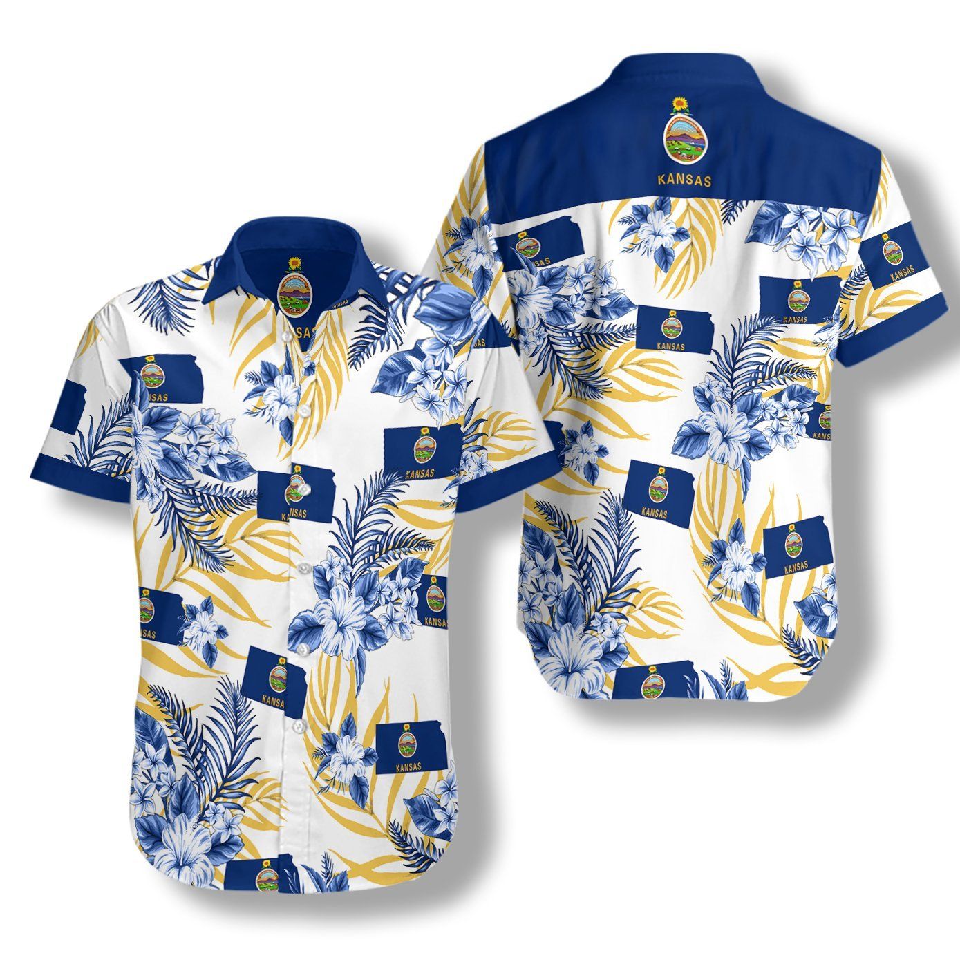 Kansas Proud Ez05 0907 Hawaiian Aloha Shirt Hawaiian Shorts Beach Short Sleeve, Hawaiian Shirt Gift, Christmas Gift