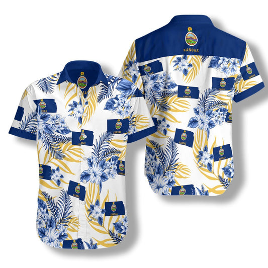 Kansas Proud Ez05 0907 Hawaiian Aloha Shirt Hawaiian Shorts Beach Short Sleeve, Hawaiian Shirt Gift, Christmas Gift